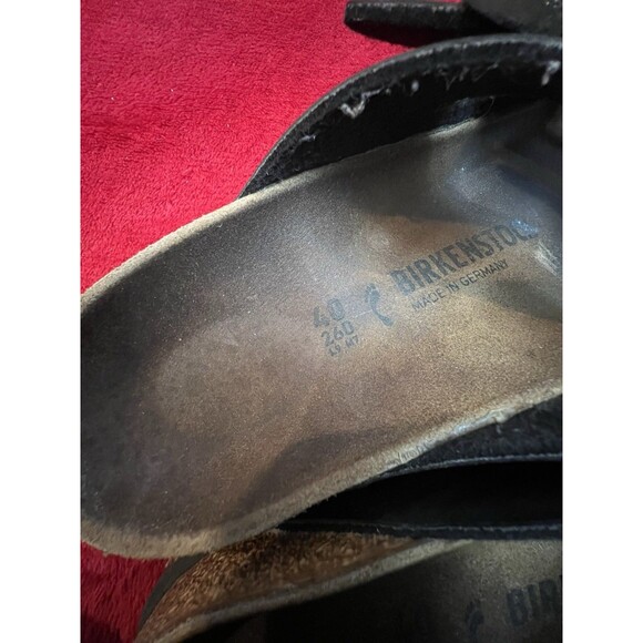 Birkenstock Arizona Sandals Black Leather Narrow Fit Size 40 (L9/M7) main image 6